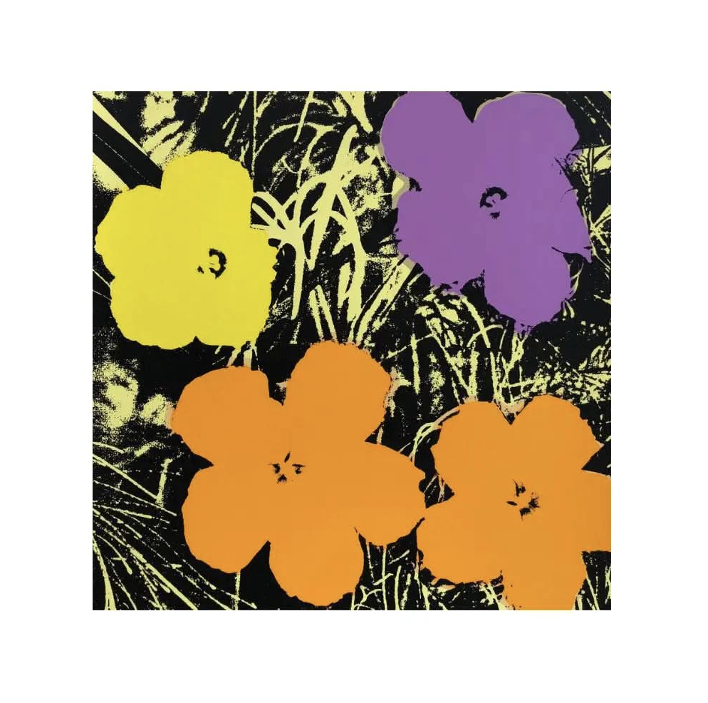 Andy Warhol, Flowers IV ( 1980) by Andy Warhol