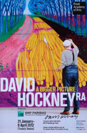 David Hockney Hand-Signed A Bigger Picture – RA Poster by David Hockney at Clifton Gallery