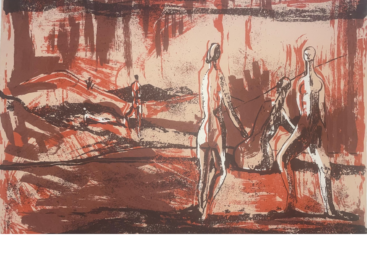 Figures at the Beach by Paul Dupre at Puccio Fine Art
