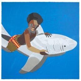 Floaters Shark by Derrick Adams at Lower East Side Printshop