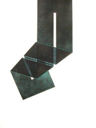 Fold (blue) by Julia Farrer at imprints Galerie