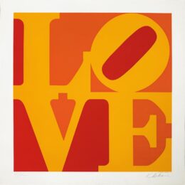 Golden Love by Robert Indiana at Hamilton-Selway Fine Art