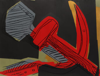 Hammer and Sickle by Andy Warhol at Susan Sheehan Gallery