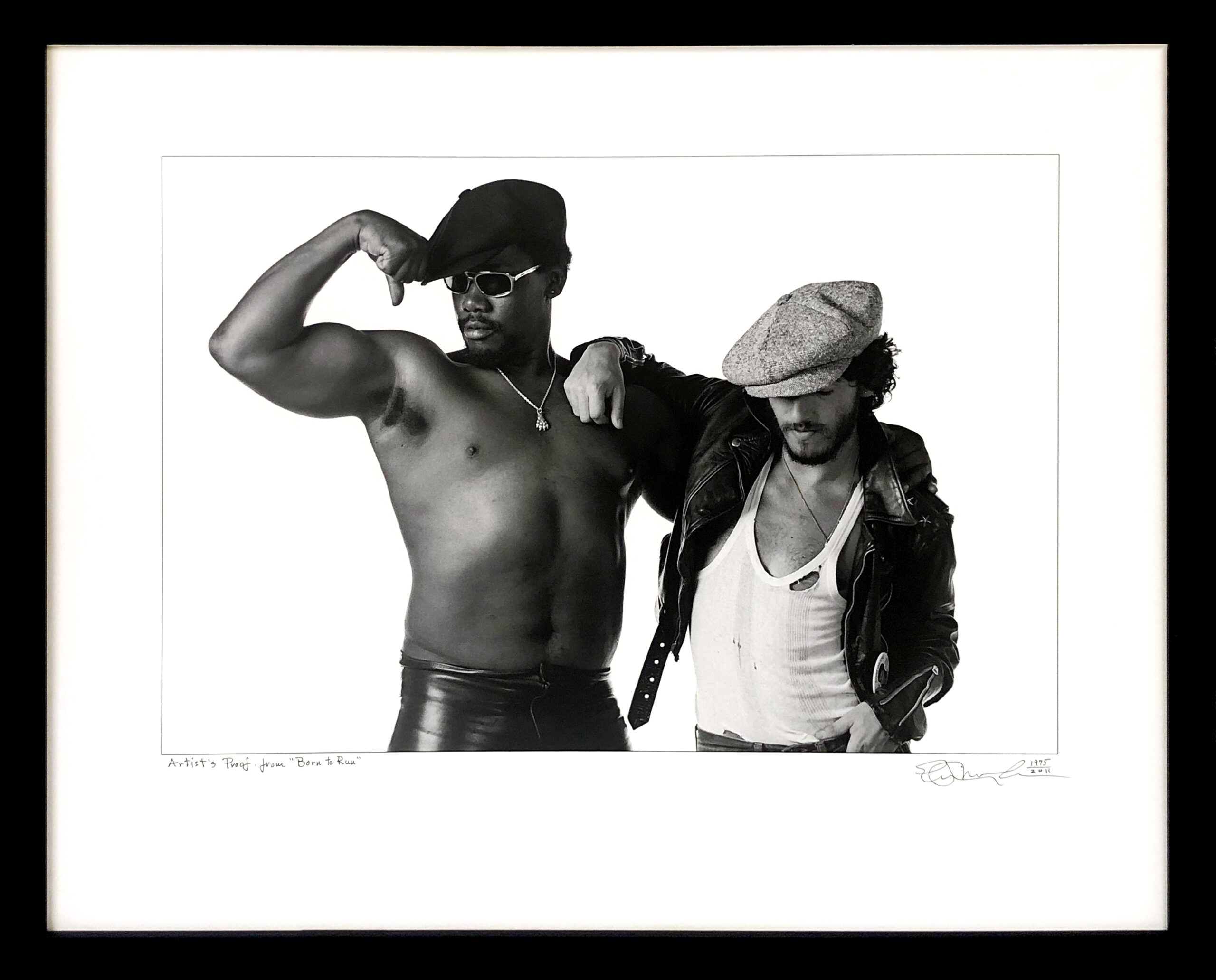 Scooter And The Big Man (Bruce Springsteen), rare signed print by Eric Meola