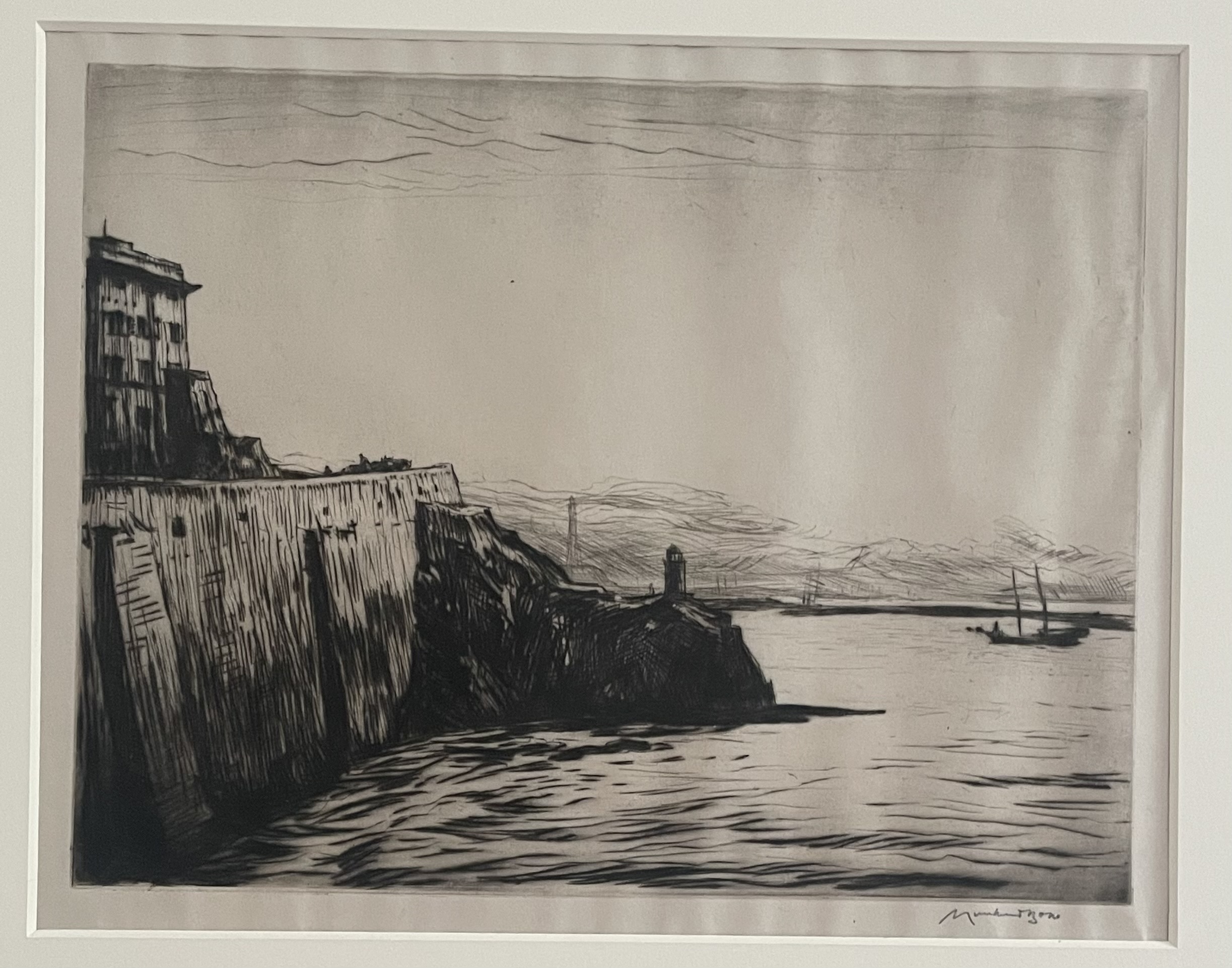 Bone, Evening, Genoa by Muirhead Bone