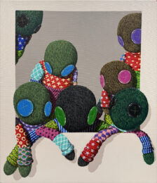 In Frame Series – Relax in Home (large original painting on canvas) by Suanjaya Kencut at GallArt.com