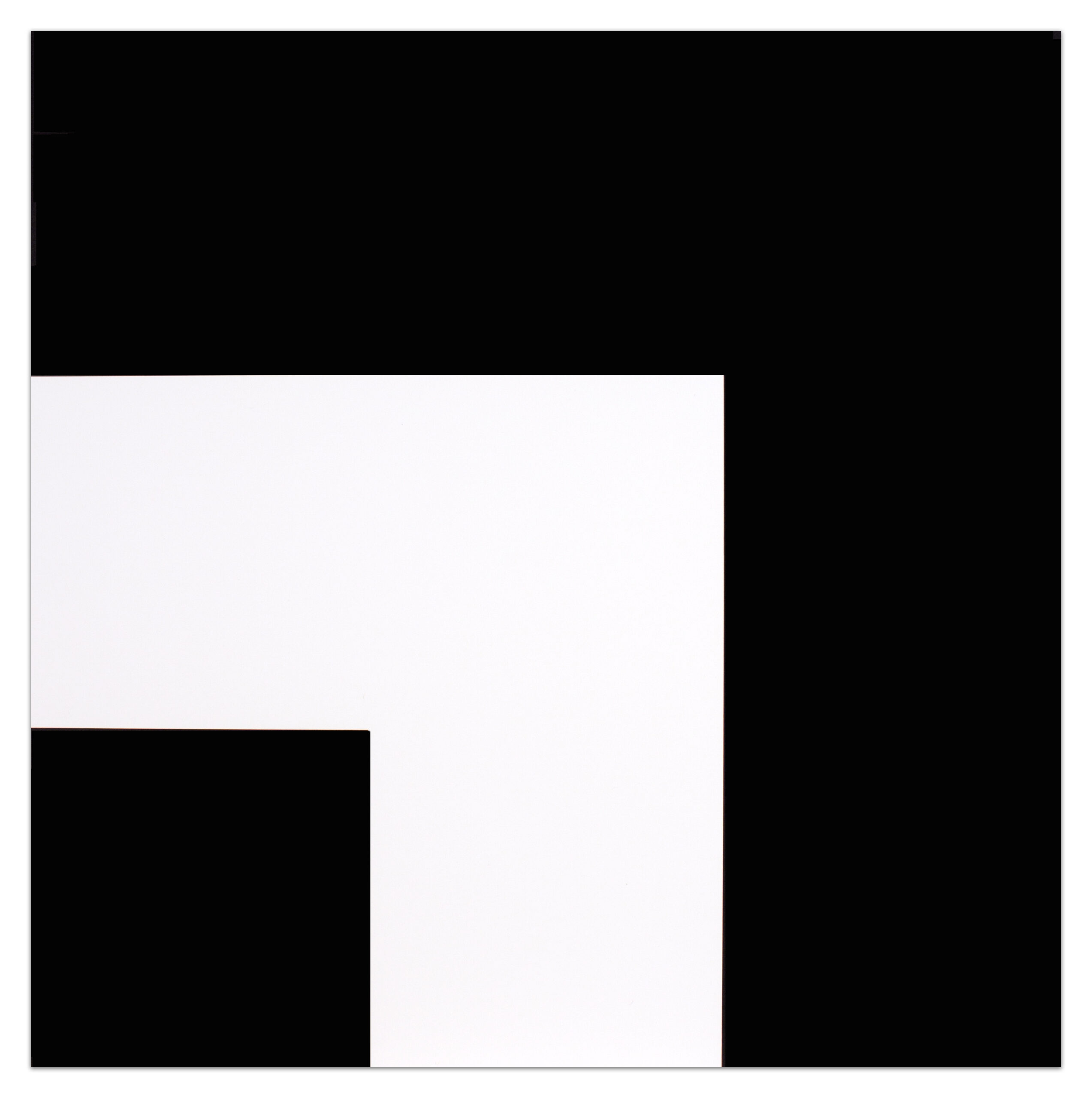 Two Blacks and White by Ellsworth Kelly