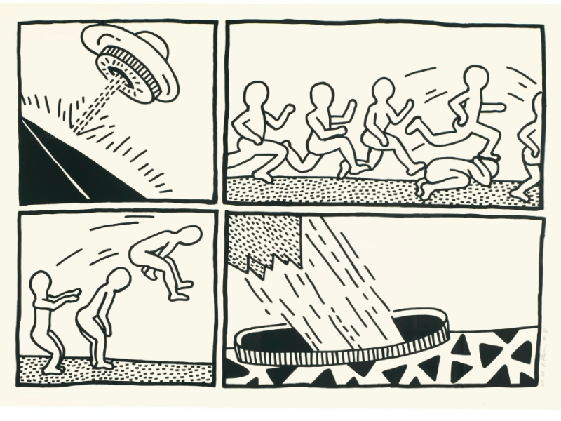 Untitled (The Blueprint Drawing) by Keith Haring