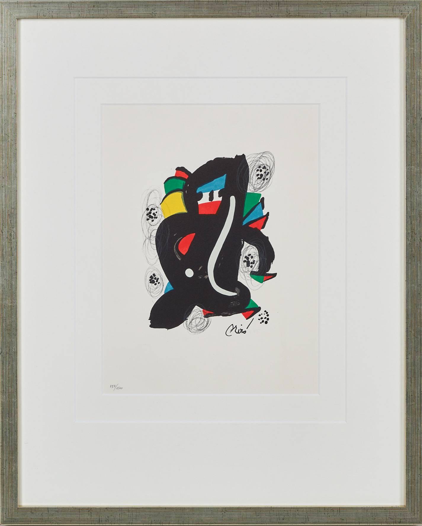 La Mélodie Acide, Planche VI by Joan Miro