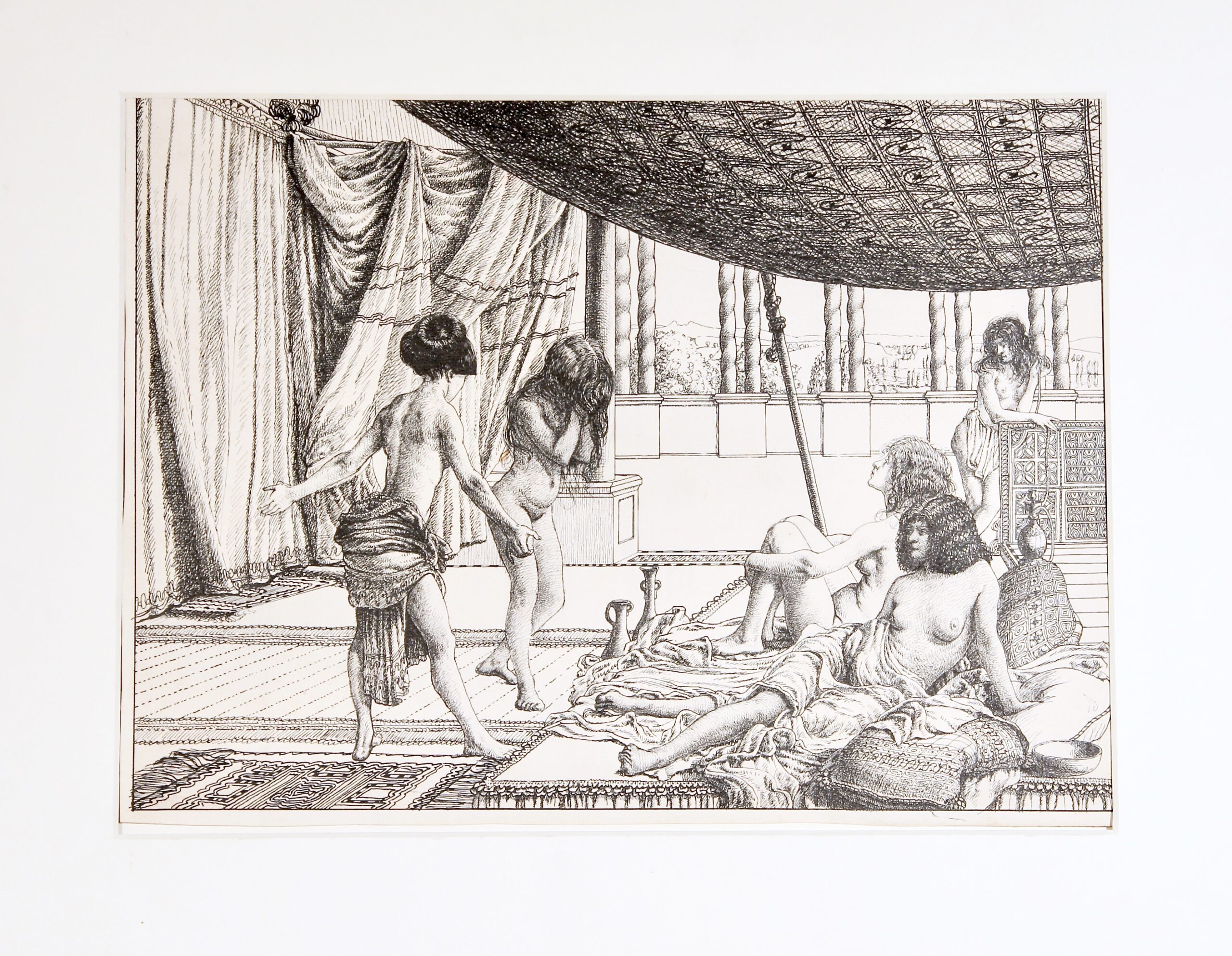 Egyptian Scene by Derwent Lees