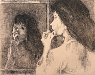 Lipstick by Raphael Soyer at William Chambers Art