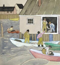 Loading in the Catch by Maud Hunt Squire at Susan Sheehan Gallery