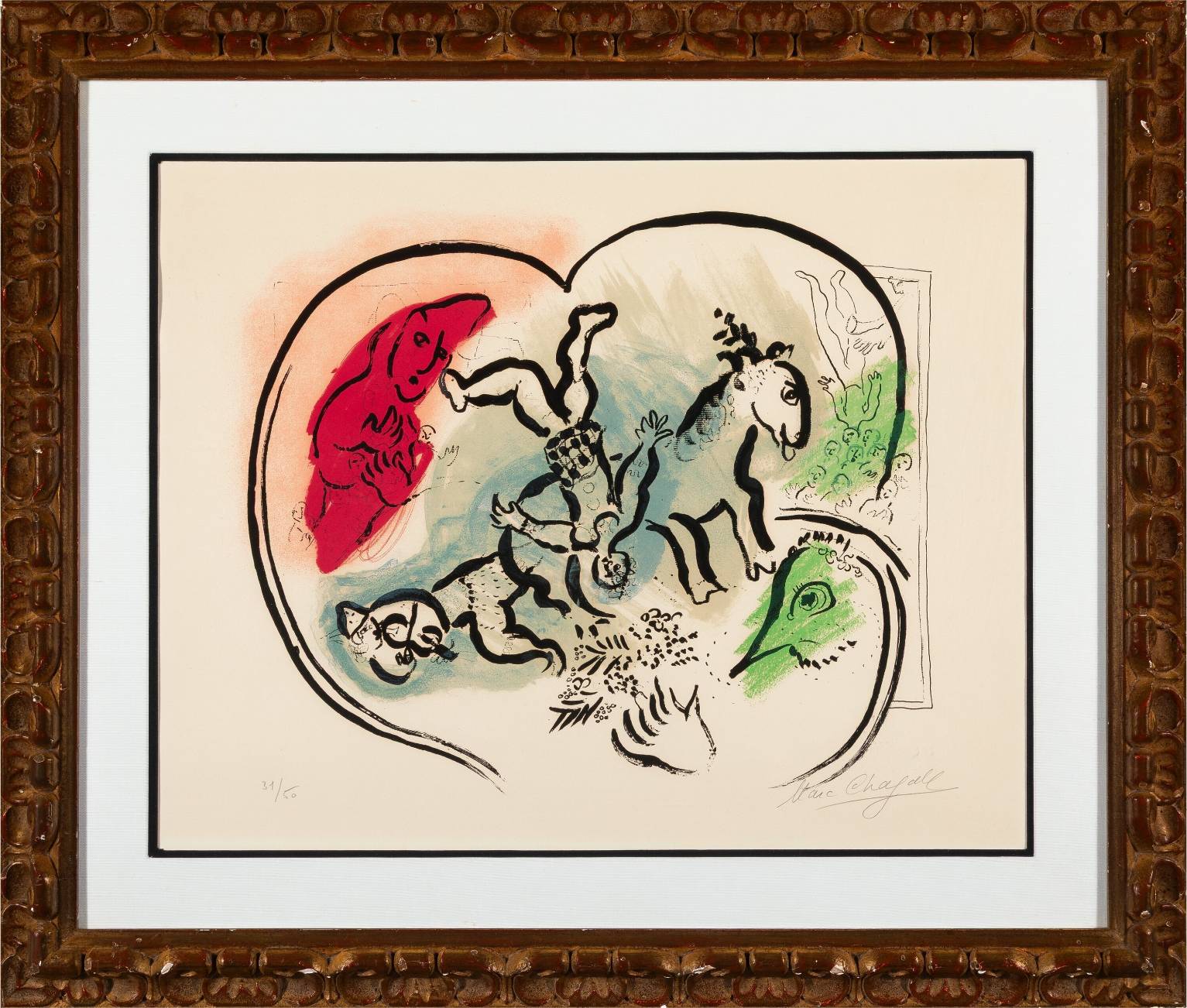 Le coeur de cirque (The Heart of the Circus) by Marc Chagall