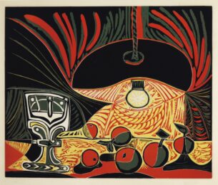 Nature Morte au Verre sous La Lampe by Pablo Picasso at John Szoke Gallery