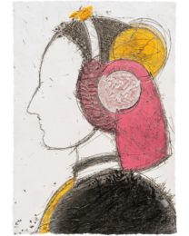 Perfil II by Manolo Valdes at Mixografia
