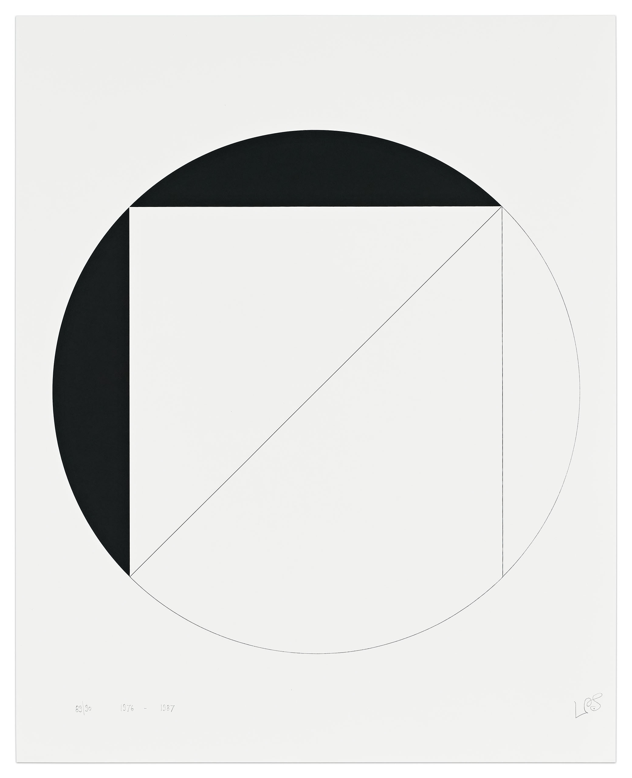 Quadrat Im Kreis (Circle in Square) (C) by Leon Polk Smith