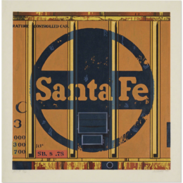 Santa Fe by Robert Cottingham at Turner Carroll Gallery