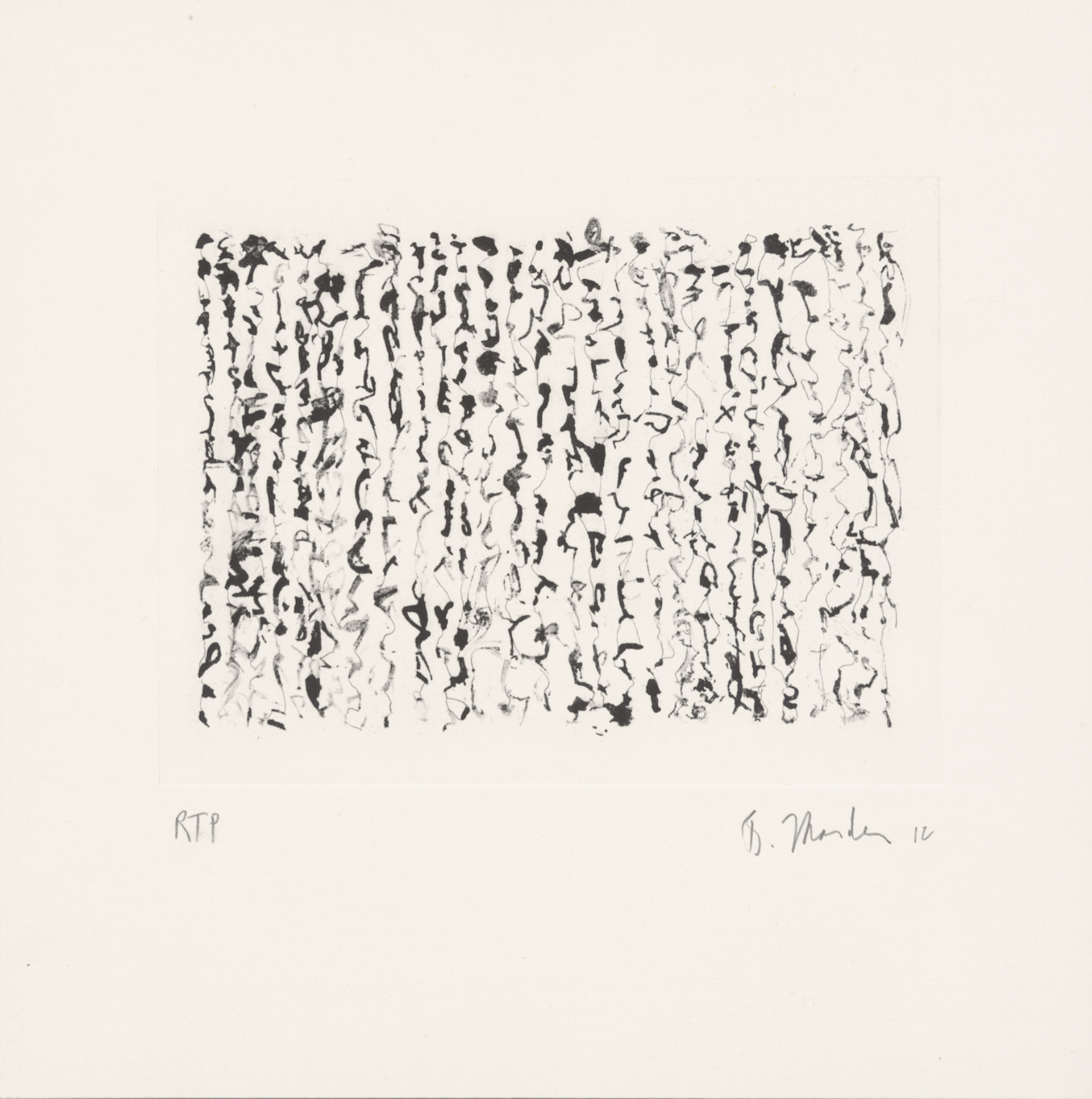 Obama Letter by Brice Marden