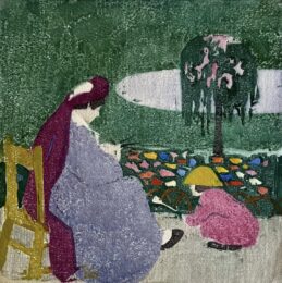 Seated Woman with Child by Ethel Mars at Susan Sheehan Gallery