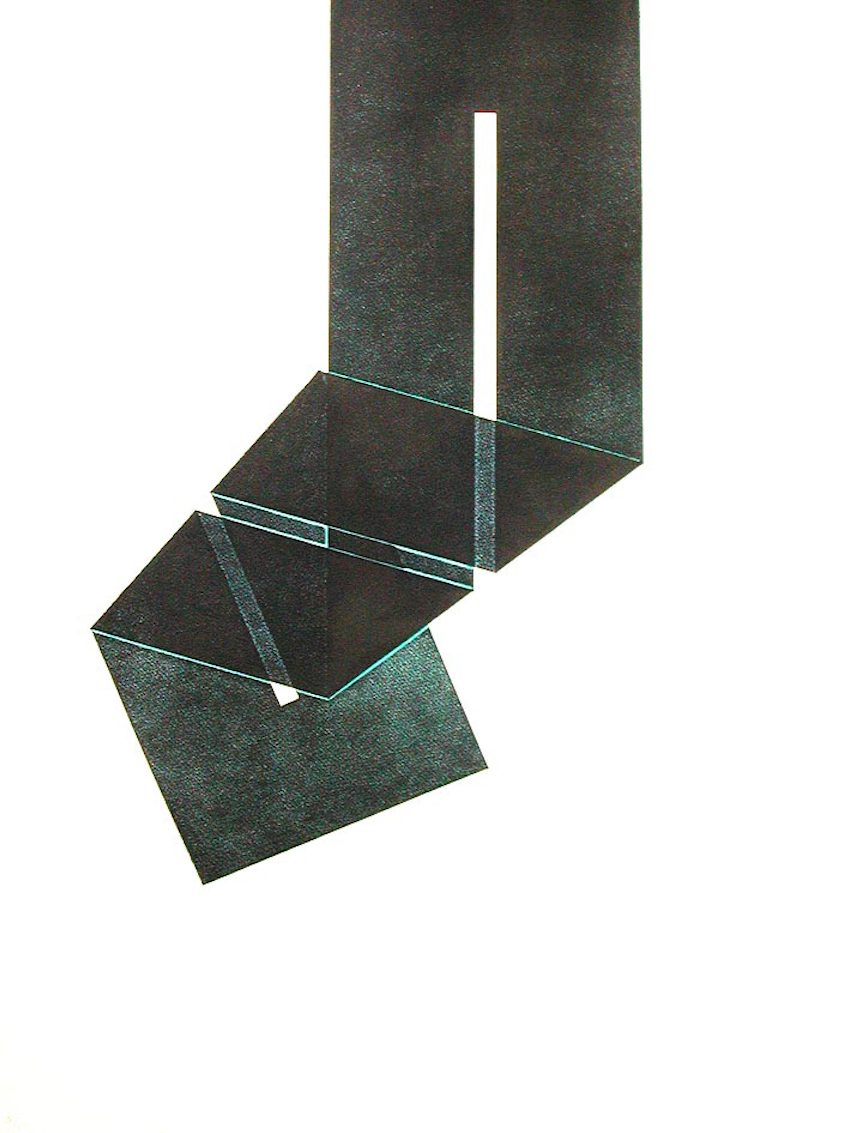 Fold (blue) by Julia Farrer