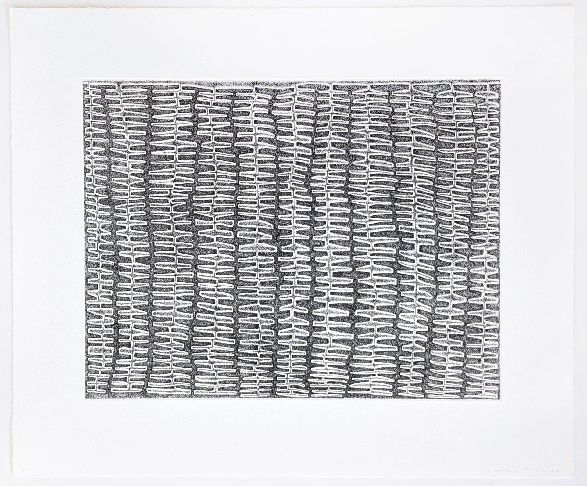 Shaded Recursive Combs by James Siena
