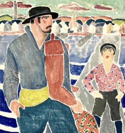 Shorecoming Sailor, My Hero by B.J.O. Nordfeldt at Susan Sheehan Gallery