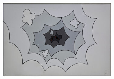 Smoke Tunnel (framed hand signed screen print) by Sean Gannon at GallArt.com