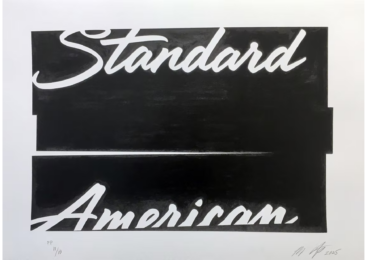 Standard American Standard by Banks Violette at Gary Lichtenstein Editions