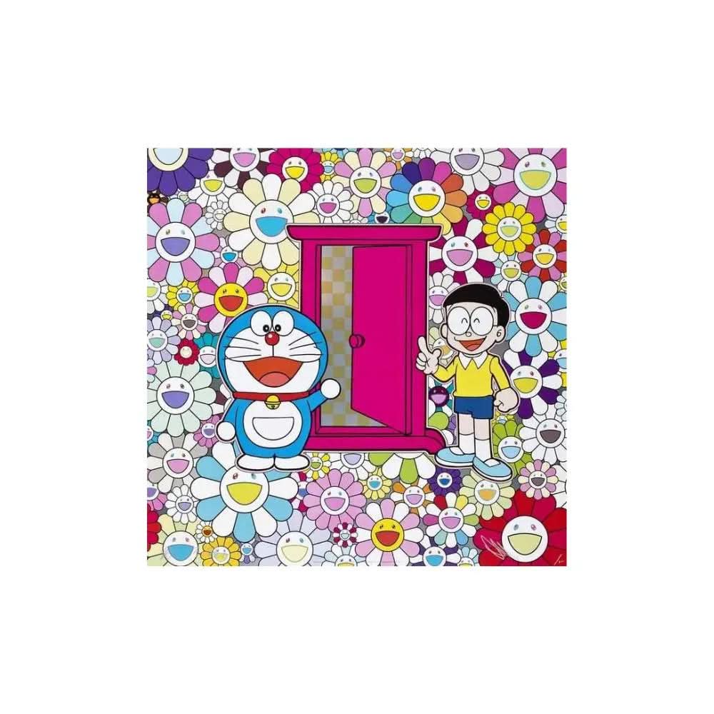 Takashi Murakami, Anywhere Door (Dokodemo Door) In The Field Of Flowers (2018) by Takashi Murakami