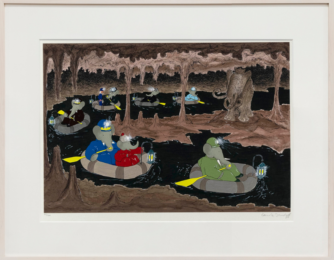 The Cave of the Mammoth by Laurent de Brunhoff at Mary Ryan Gallery