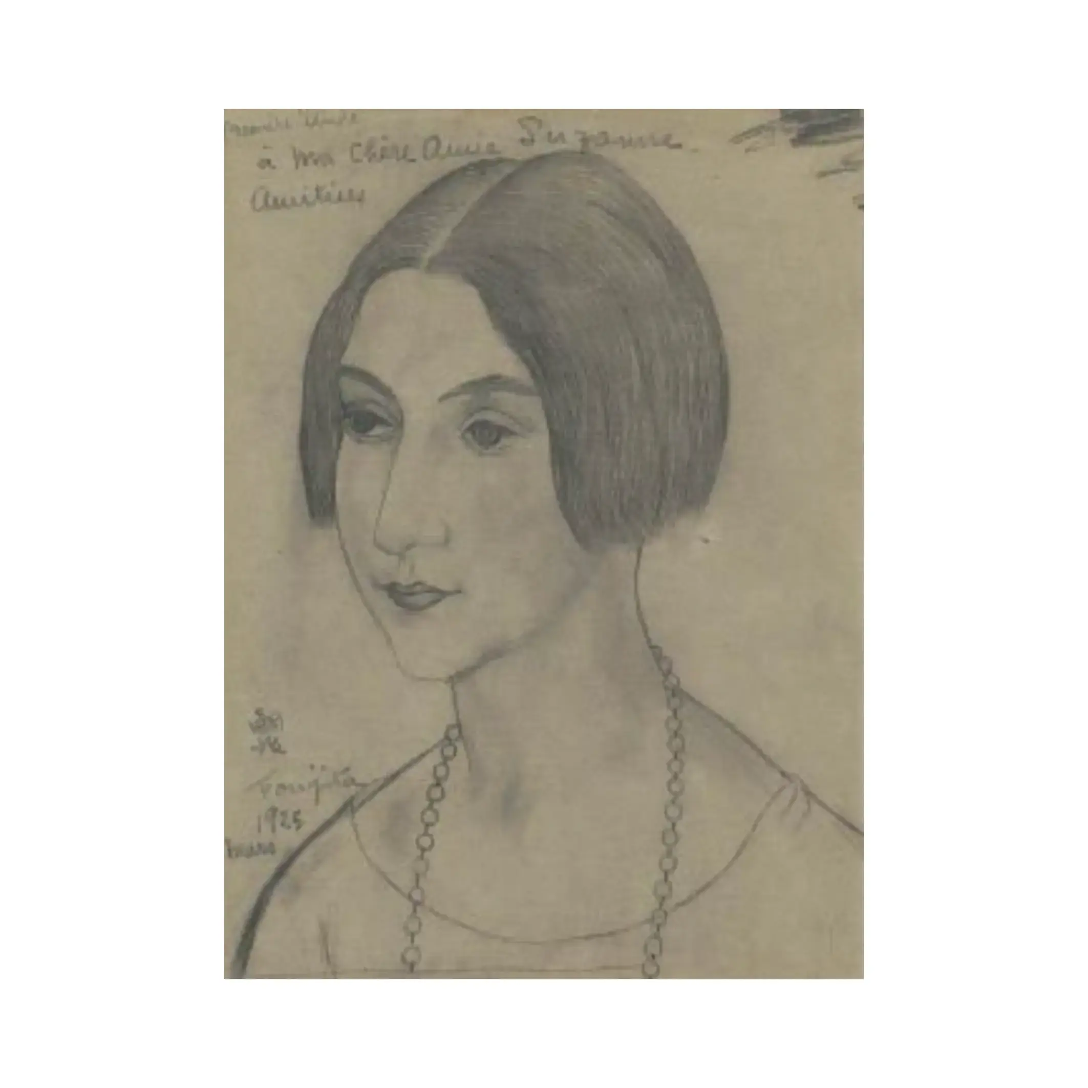 Tsuguharu Fujita – Suzanne by Tsuguharu Foujita