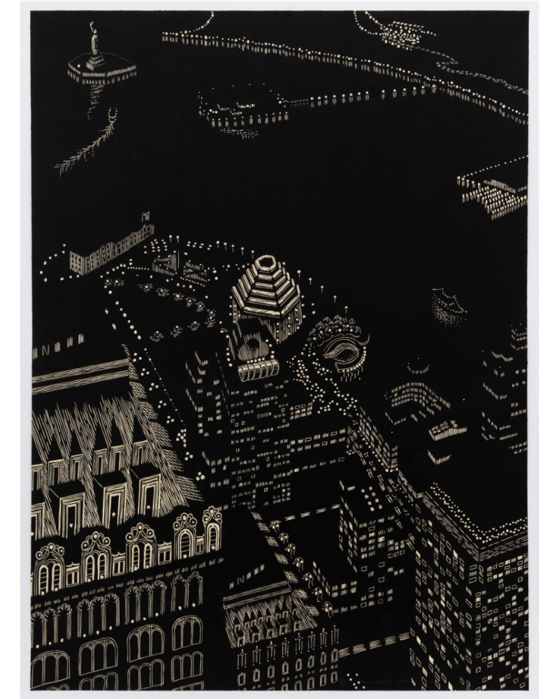 New York Harbor Composite by Yvonne Jacquette