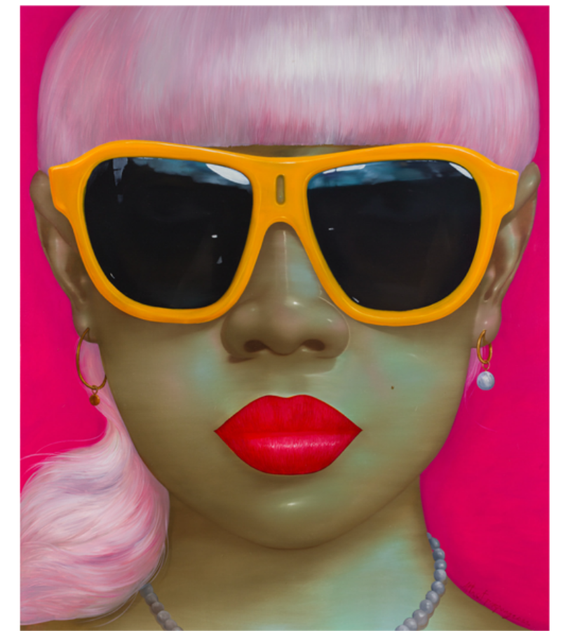 My lady with yellow glasses by Attasit Pokpong