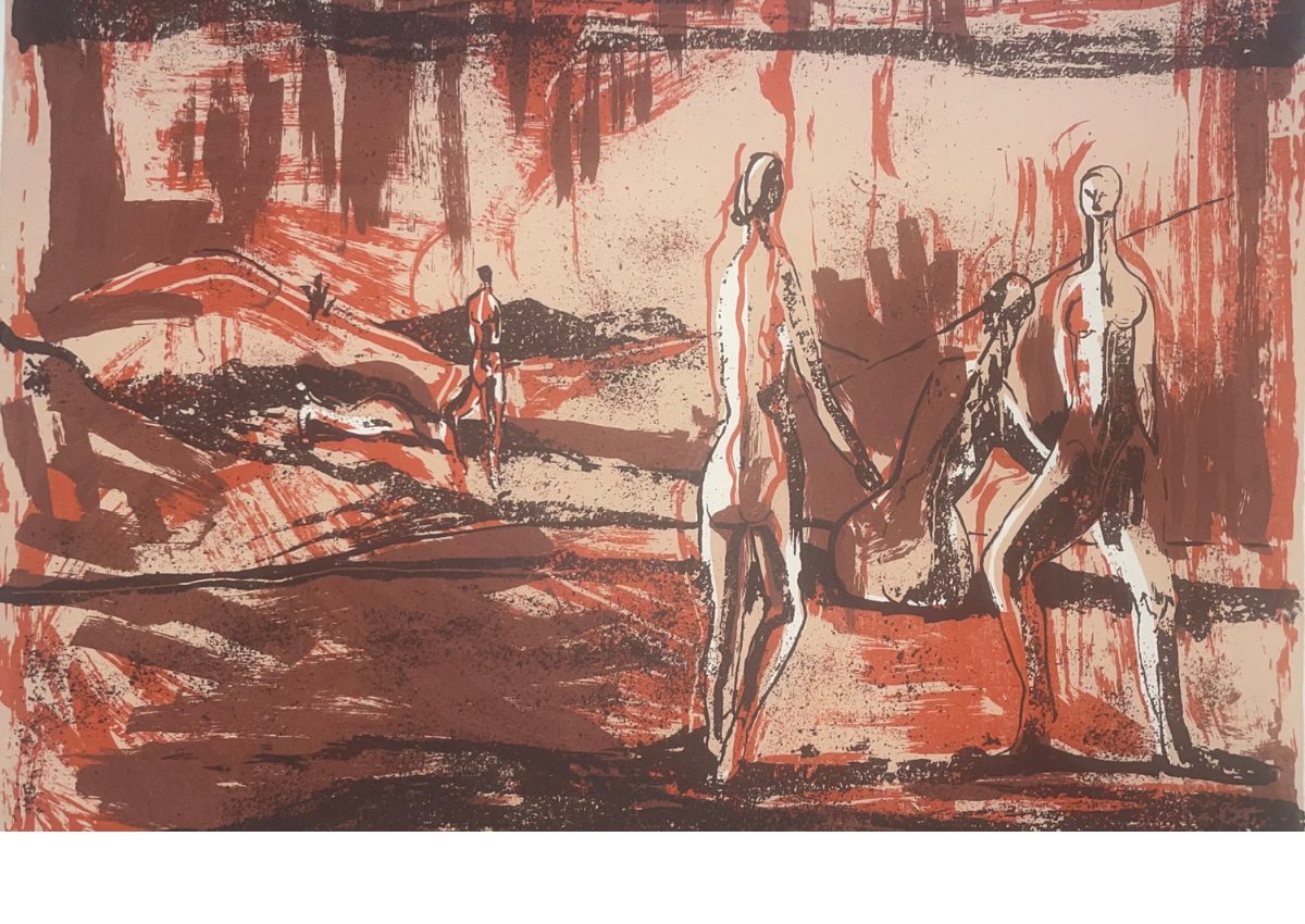 Figures at the Beach by Paul Dupre
