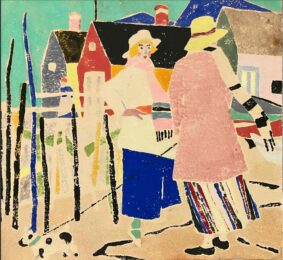 Walking to Wellfleet (Gossip) by Ada Gilmore Chaffee at Susan Sheehan Gallery