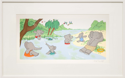 What Could Be Better Than Swimming in Summer? by Laurent de Brunhoff at Mary Ryan Gallery