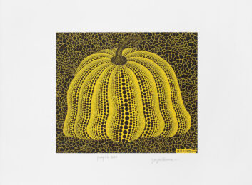 Yayoi Kusama Pumpkin 2000 (Yellow) by Yayoi Kusama at Clifton Gallery