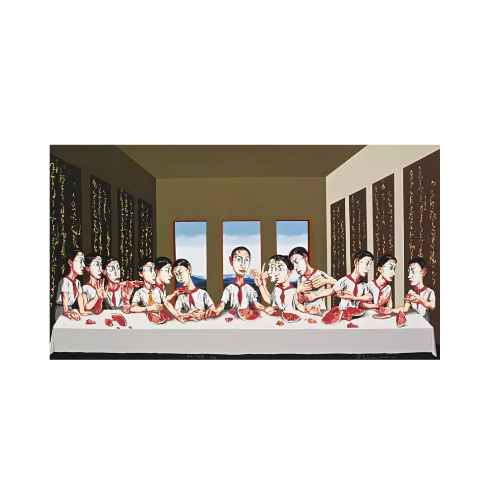Zeng Fanzhi, The Last Supper (最後的晚餐) 2002 by Zeng Fanzhi