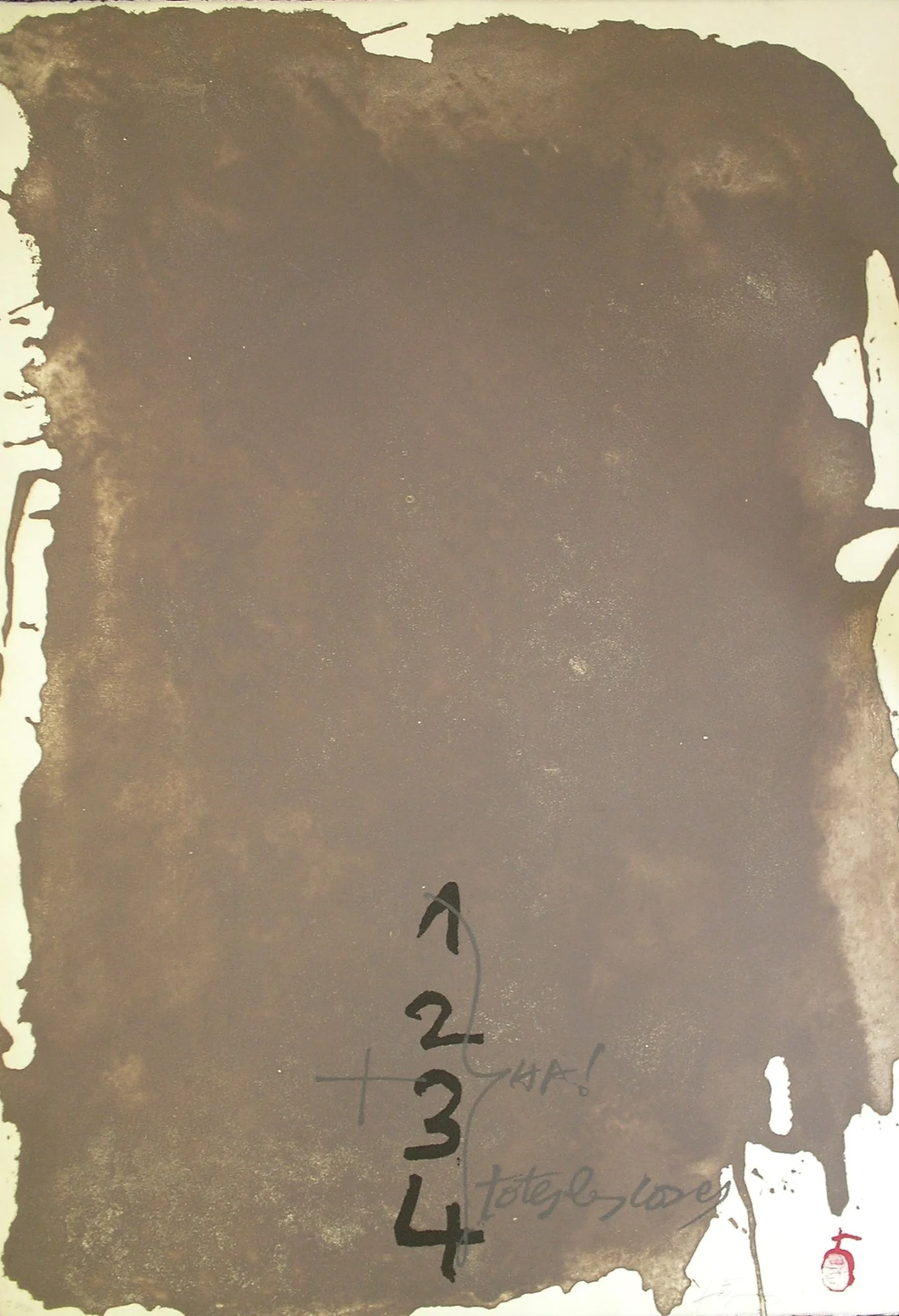 Gris i Xifres by Antoni Tapies