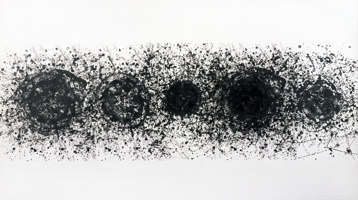 Straight Line of the Sun by Sam Francis