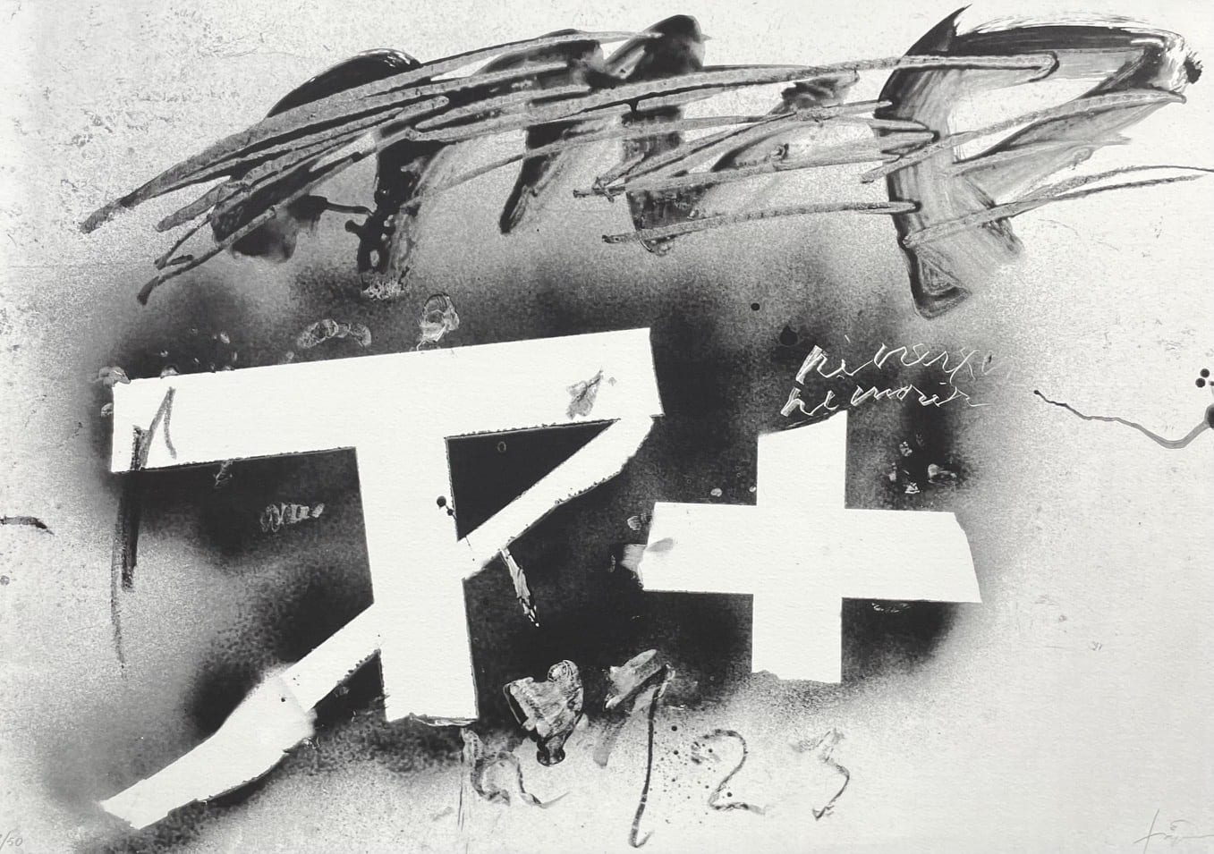 T i Creu by Antoni Tapies