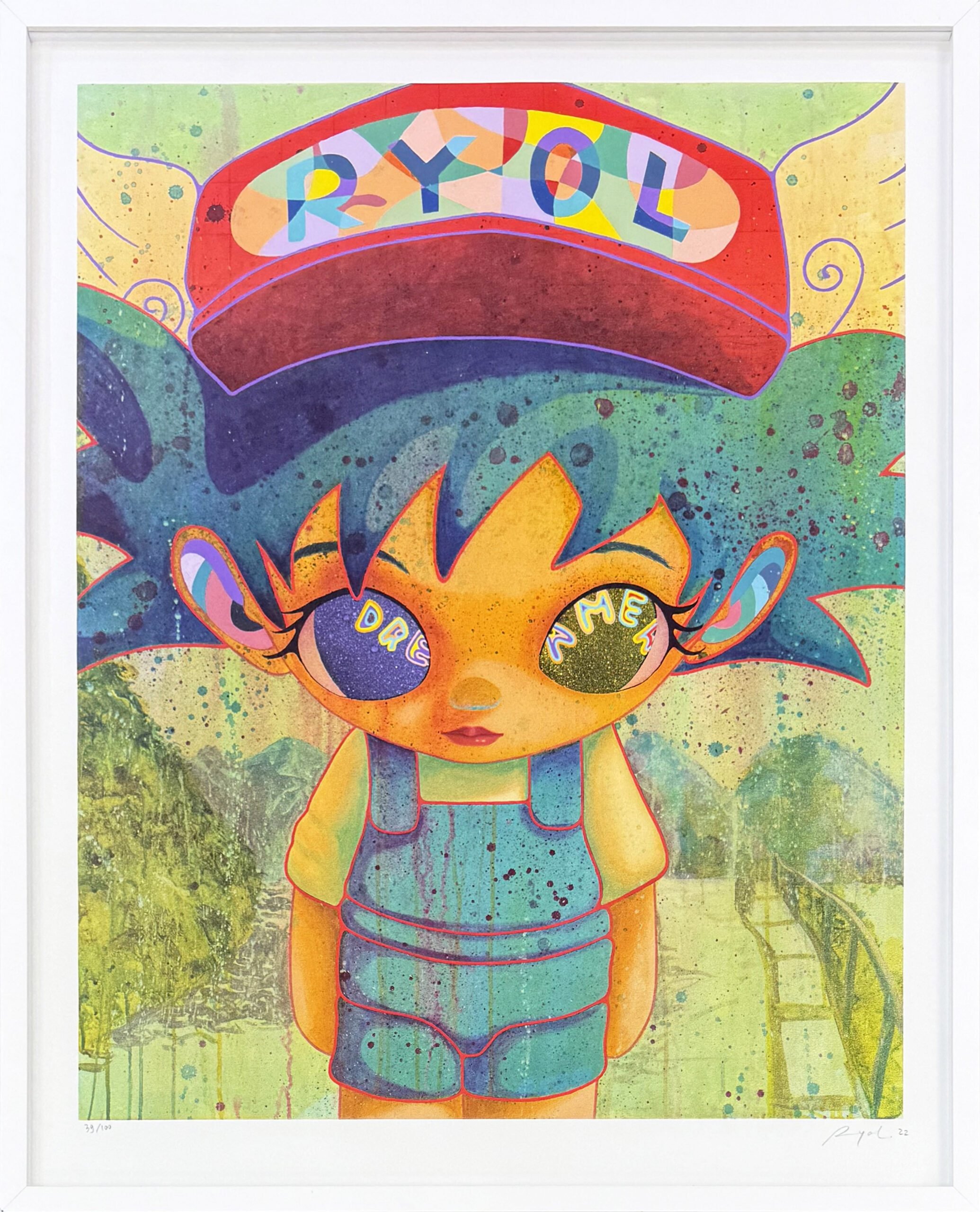 Laksamana Ryo, Dreamer (framed hand signed lithograph) by Laksamana Ryo