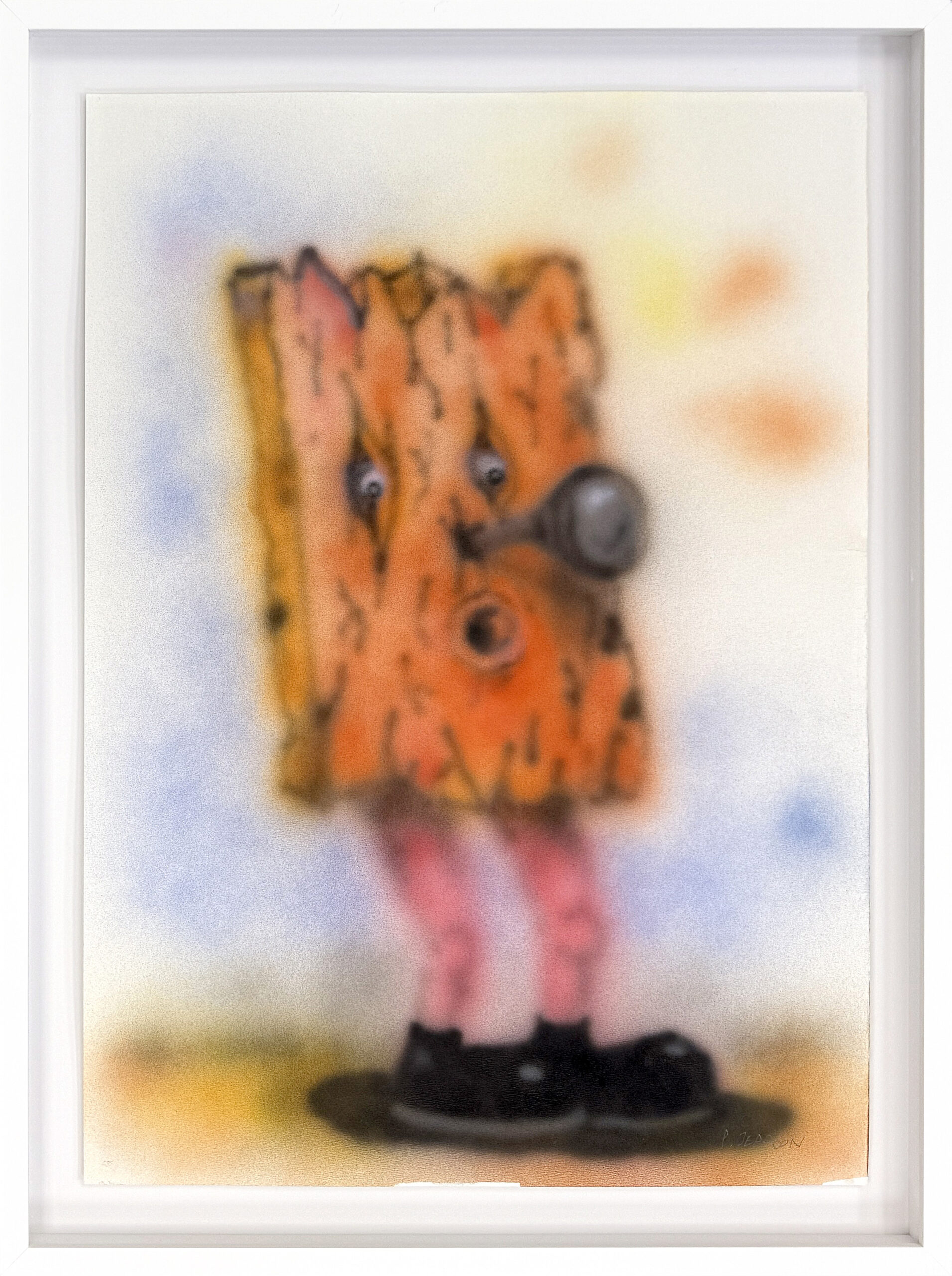 This Nose Was Way Too Big (original acrylic on paper) by Peter Jeppson