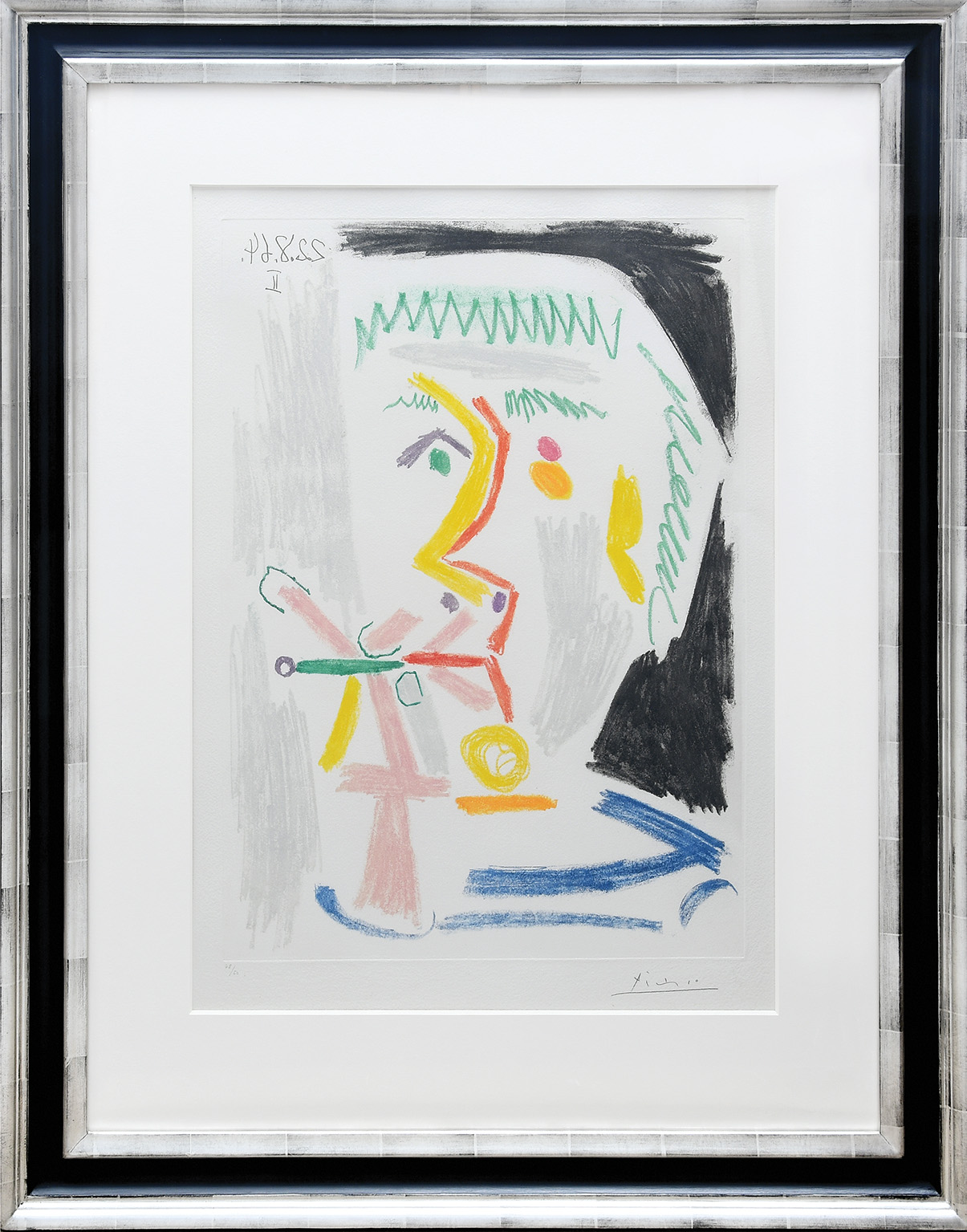 Fumeur à la Cigerette Verte (Smoker with Green Cigarette) by Pablo Picasso