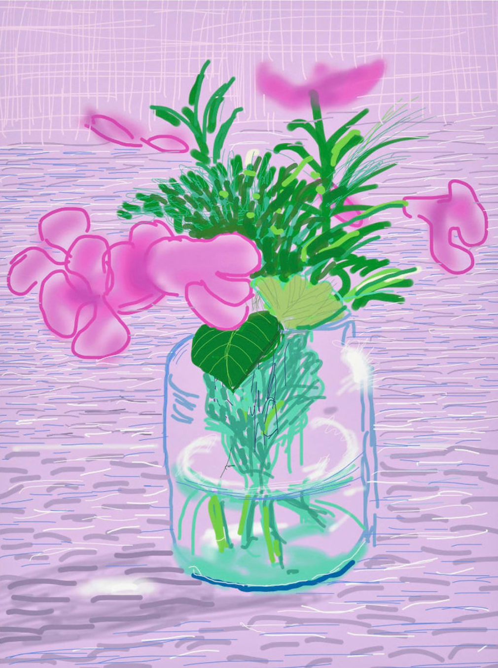 David Hockney No 329 8th August 2010, from A Bigger Book by David Hockney