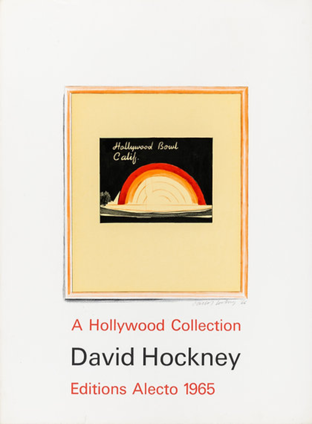 David Hockney Hollywood Bowl Hand-Signed Poster by David Hockney