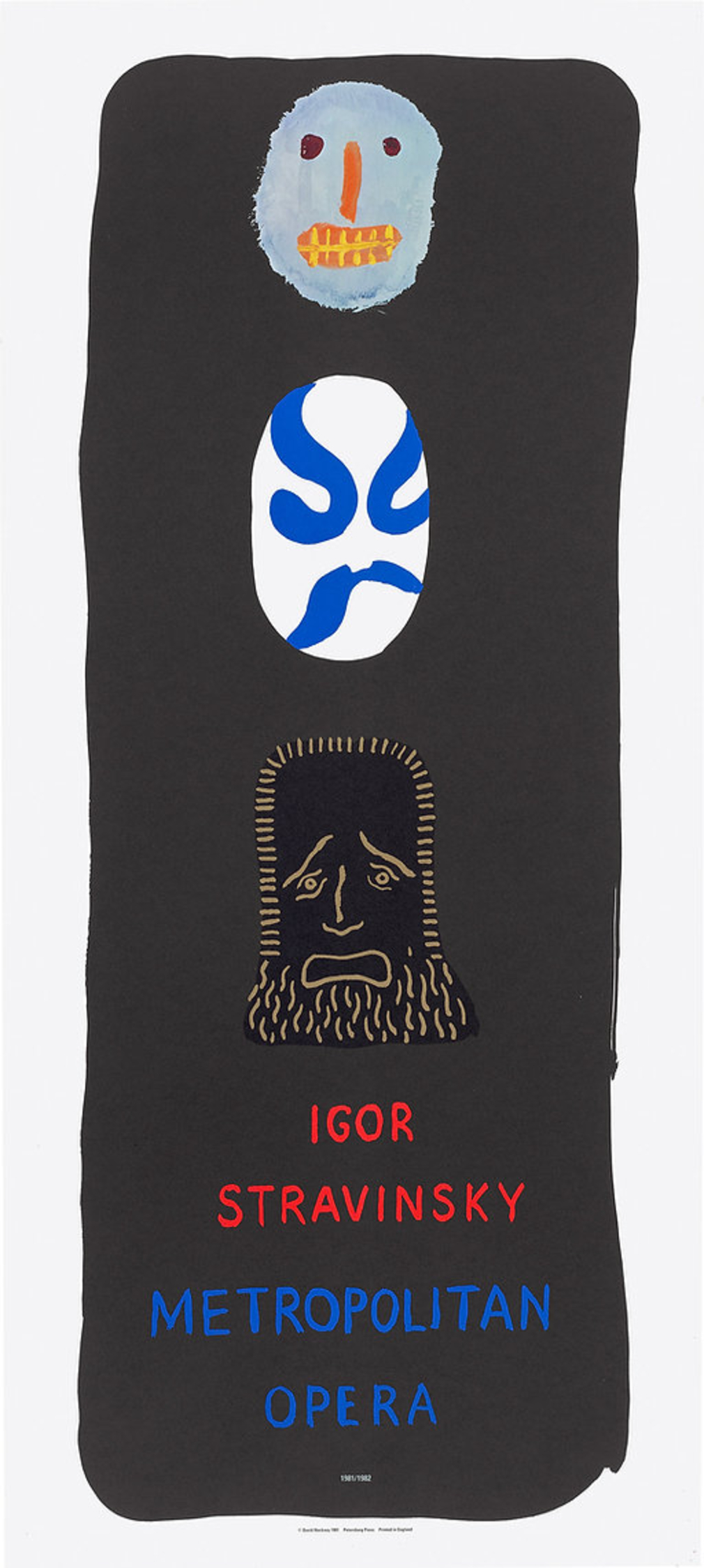 David Hockney Igor Stravinsky: Metropolitan Opera Poster by David Hockney