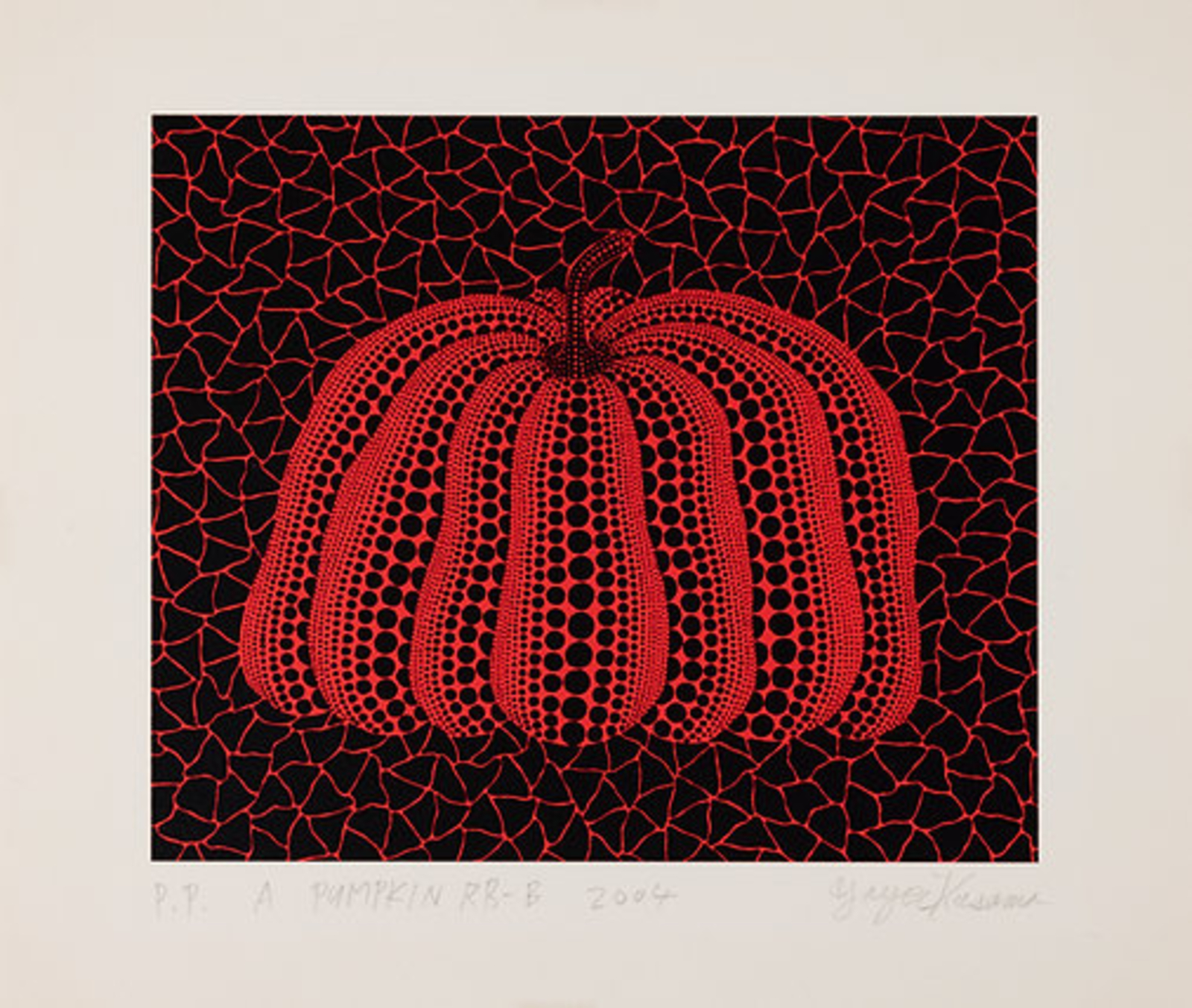 Yayoi Kusama A Pumpkin RB-B (Red) by Yayoi Kusama
