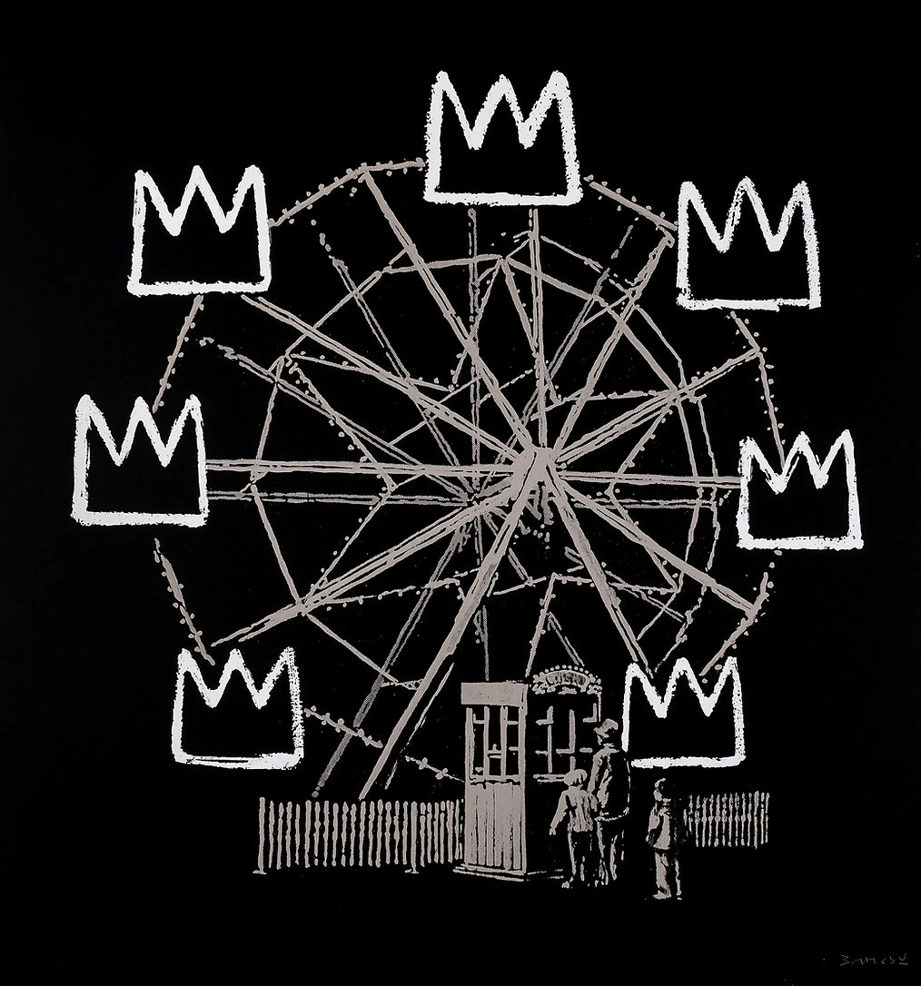 Banksy Banksquiat (Black) by Banksy