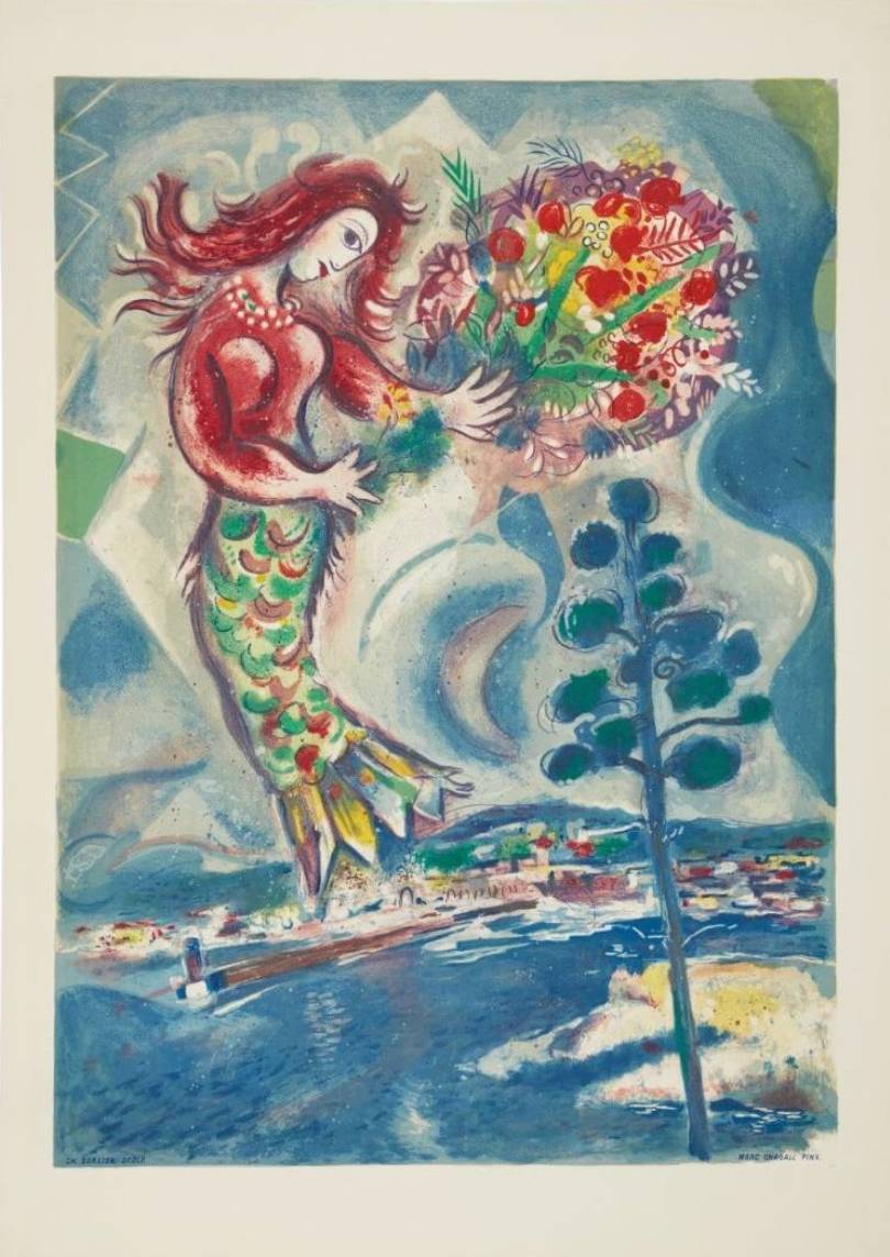 Couple et poisson (Couple and Fish) by Marc Chagall
